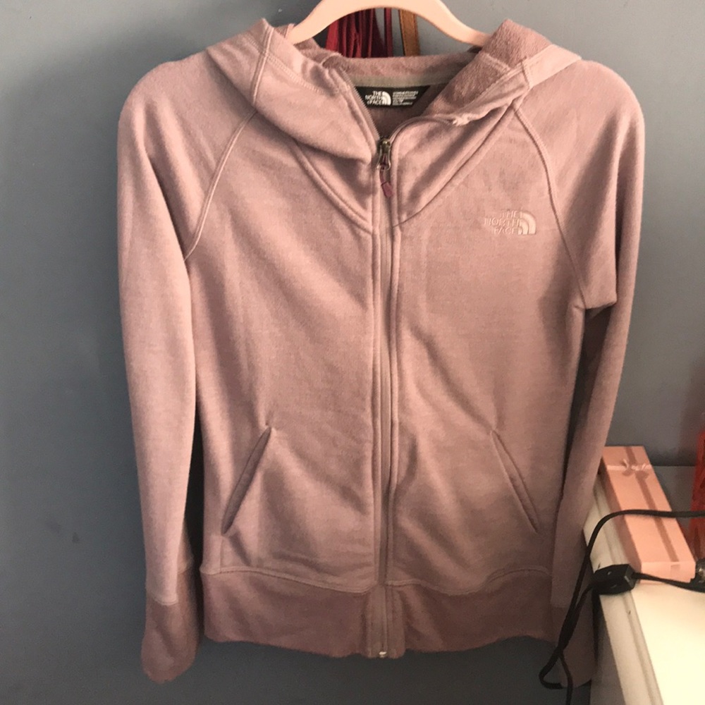 North face purple sweatshirt